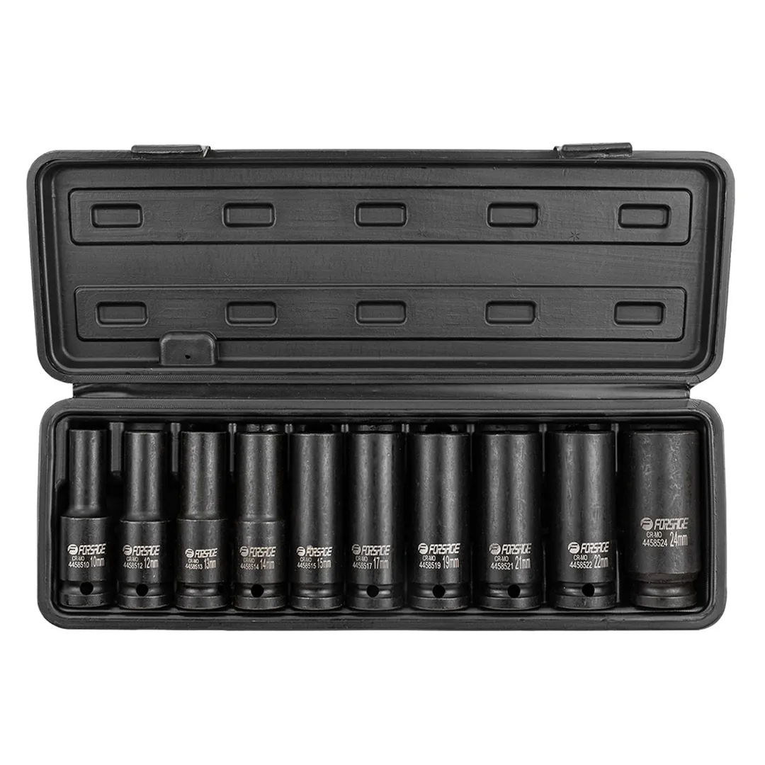 Набор головок ударных глубоких 10пр.,1/2''6гр.(10,12-15,17,19,21,22,24мм) — фото 3