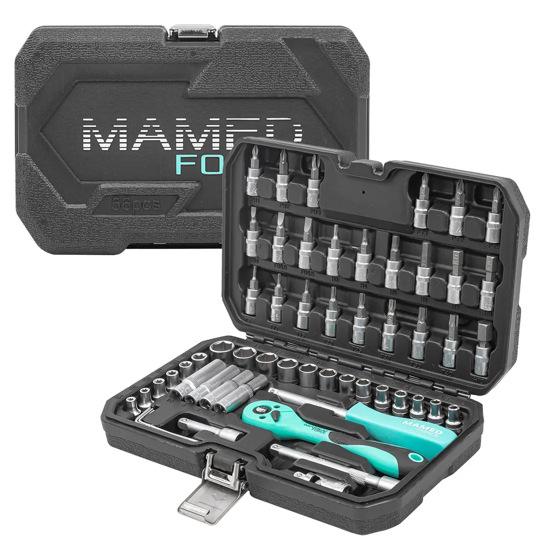 Набор инструментов PROFI 56пр. 1/4''(6гр)(4-14мм,Е4-Е10) — фото 2