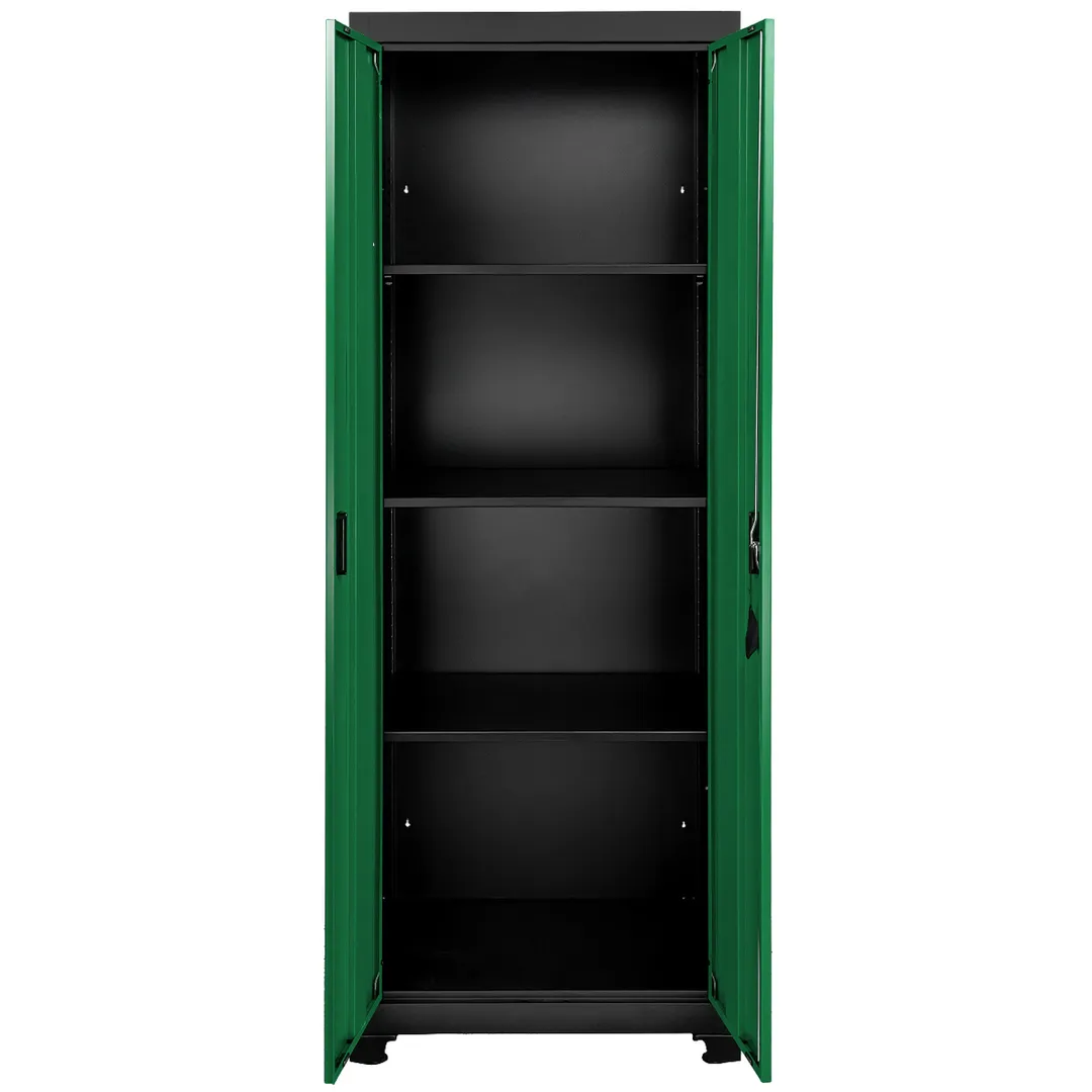 Комплект металл. гаражной мебели 2362x500x2050мм (стол:1600х500х750мм,шкаф:1990х500х762мм,тележка 2шт:658х600х400мм,навесной модуль:1600х600х200мм) — фото 3